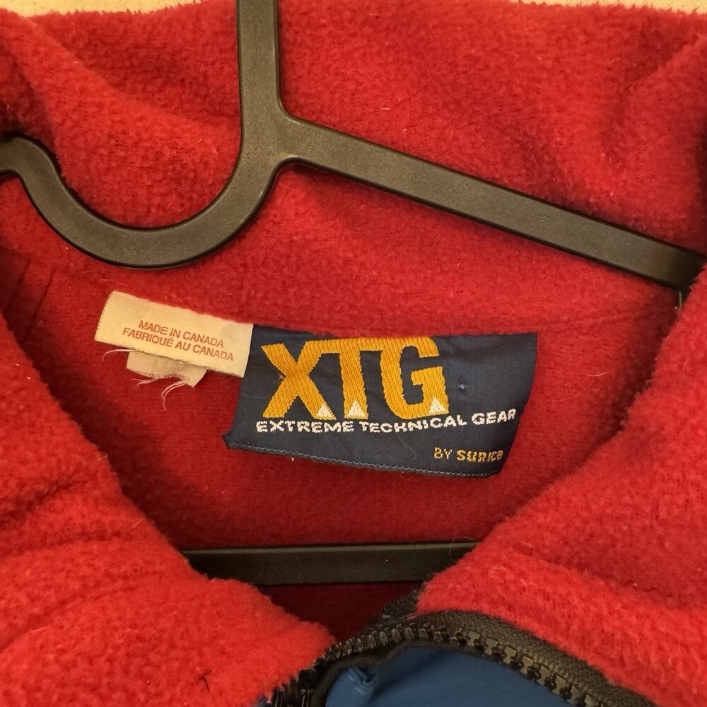 Sun Ice XTG Extreme Polartec Fleece Jacket Mens Medium Half Zip Waist Vtg 90s - Picture 3 of 7
